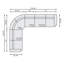 Aldo Reclining Corner Sectional
