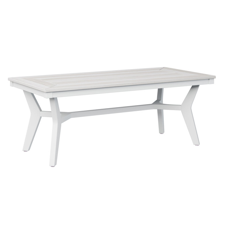 Berlin Gardens Mayhew Rectangular Coffee Table, Seashell
