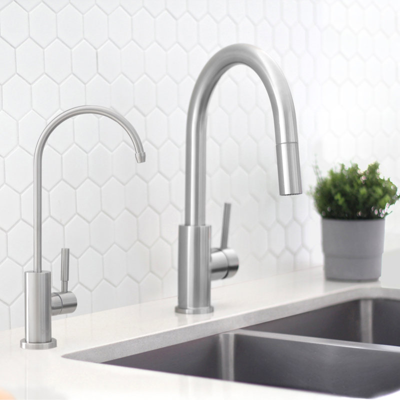 Modern Faucet Stylish Lodi One-Handle Cold Water Tap Faucet, Stainless Steel