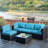 4 - Person Patio Conversation Set with Cushions-470830983