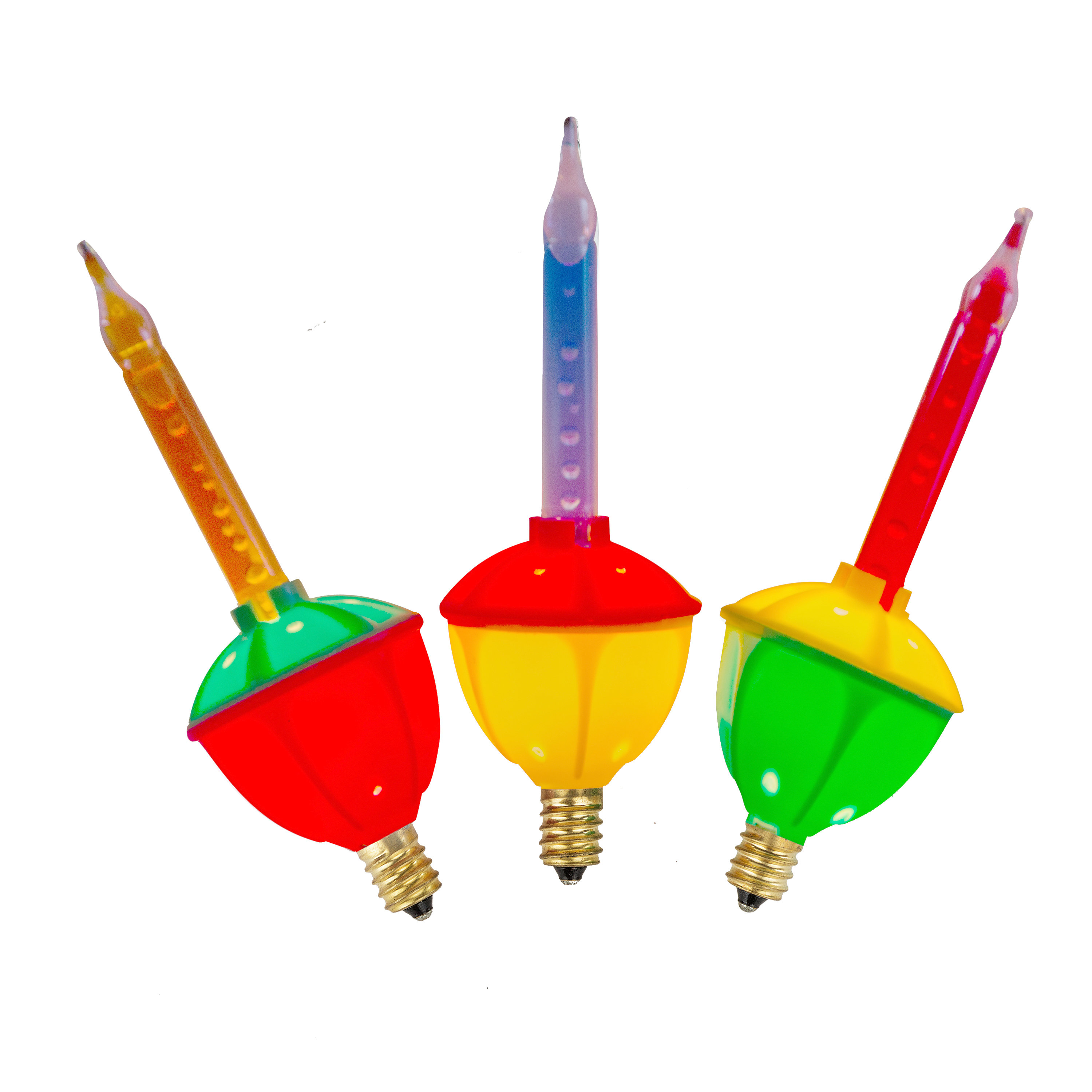Tupkee Christmas Replacement Bubble Lights, 3 MultiColor Light Bulbs