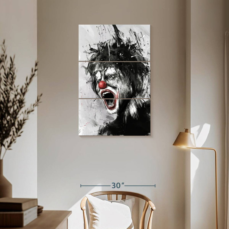 Kelan The Clown, 57" H x 36" W