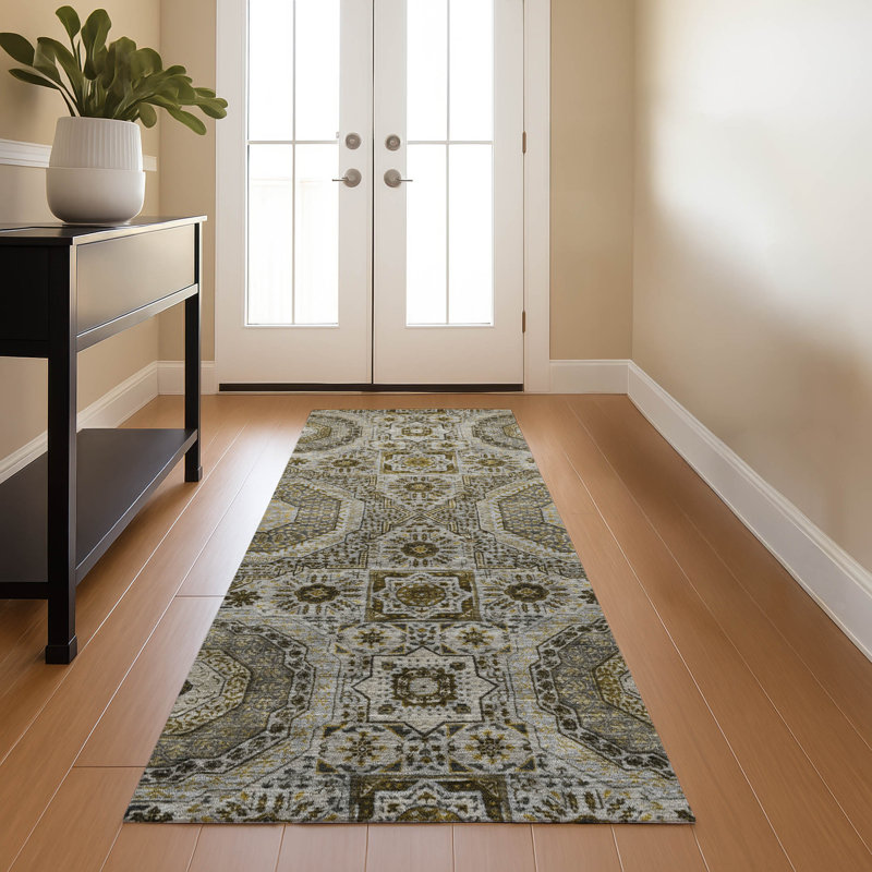 Premium Machine Washable Tara Panels Rug, Runner 2'3" x 7'6"
