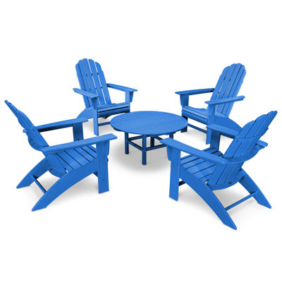 POLYWOOD Vineyard 5-Piece Oversized Adirondack Set
