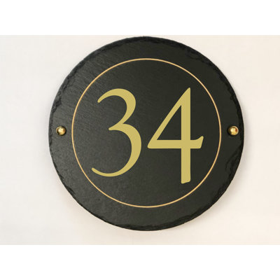 Easingwold 24cm H Stone House Number