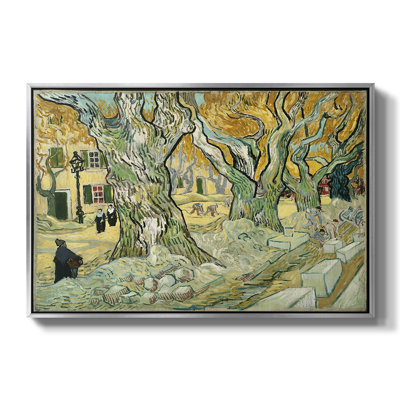 The Large Plane Trees (Road Menders at Saint-Rémy), 1889-Vincent van Gogh-Framed Gallery Wrapped Canvas