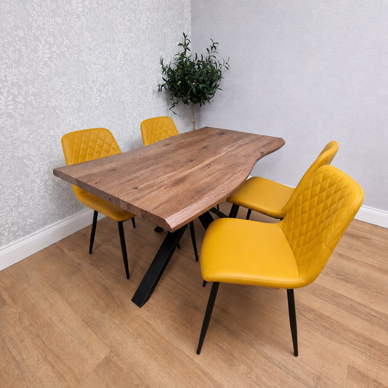 Dining Set, 75cm H x 77cm W x 117cm D, 5