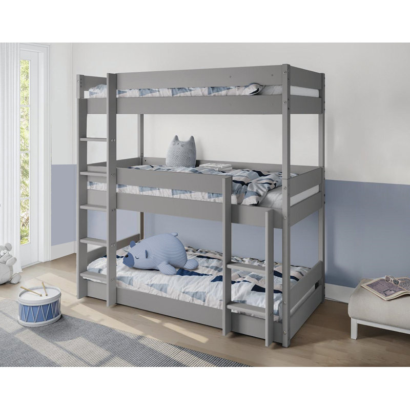 Kansas 90 X 190cm Bunk Bed, Grey