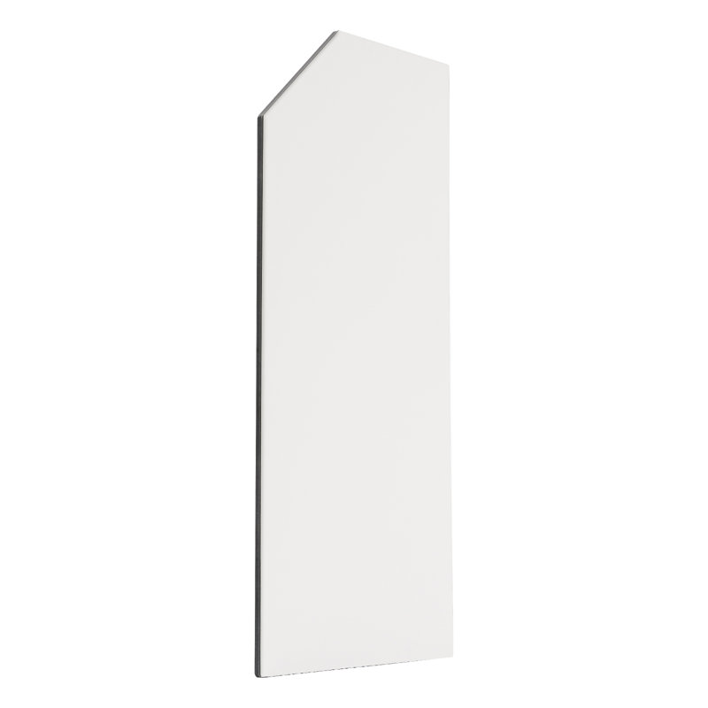 Wall-Mounted Urinal Screen Toilet Partition, White