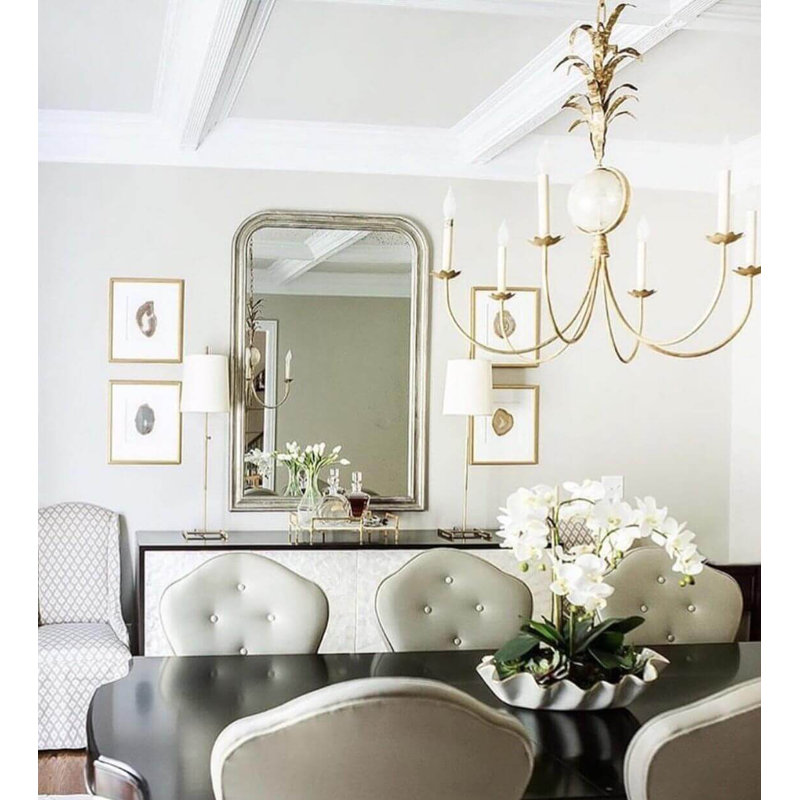 Nova Arch Wall Mirror, Silver Leaf