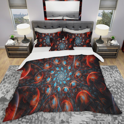 Rapid Expansion - Ensemble de housse de couette abstrait - Microfibre de polyester