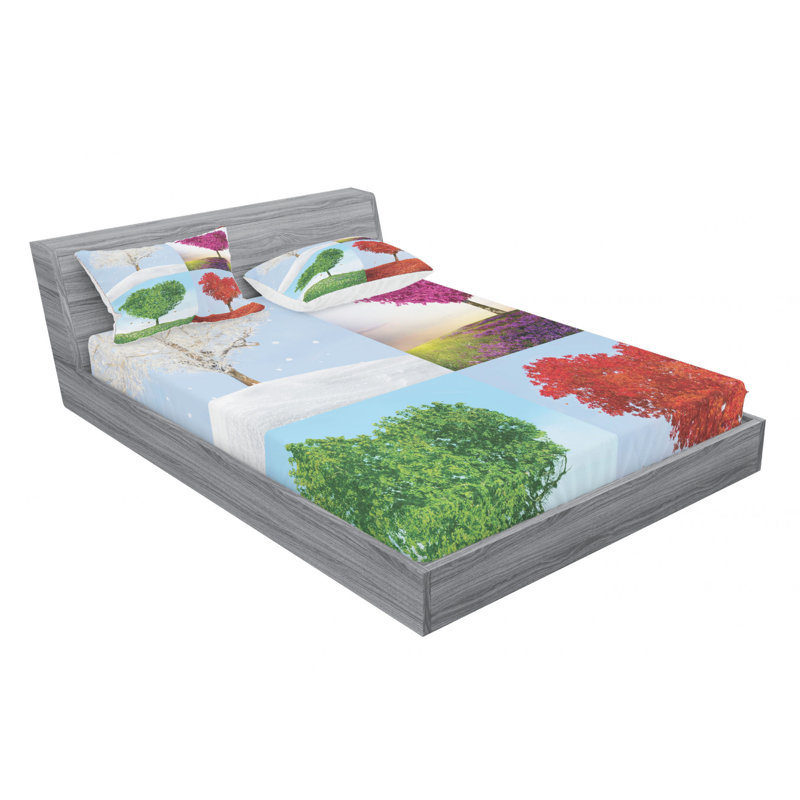Microfiber Sheet Set, Full Sheet Set with Fitted Sheet
