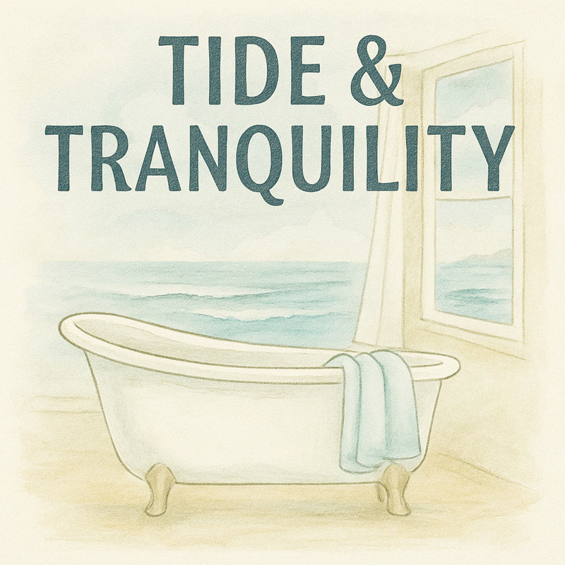 "Tide & Tranquility", art mural sur toile de bord de mer, H 20 po x l 20 po