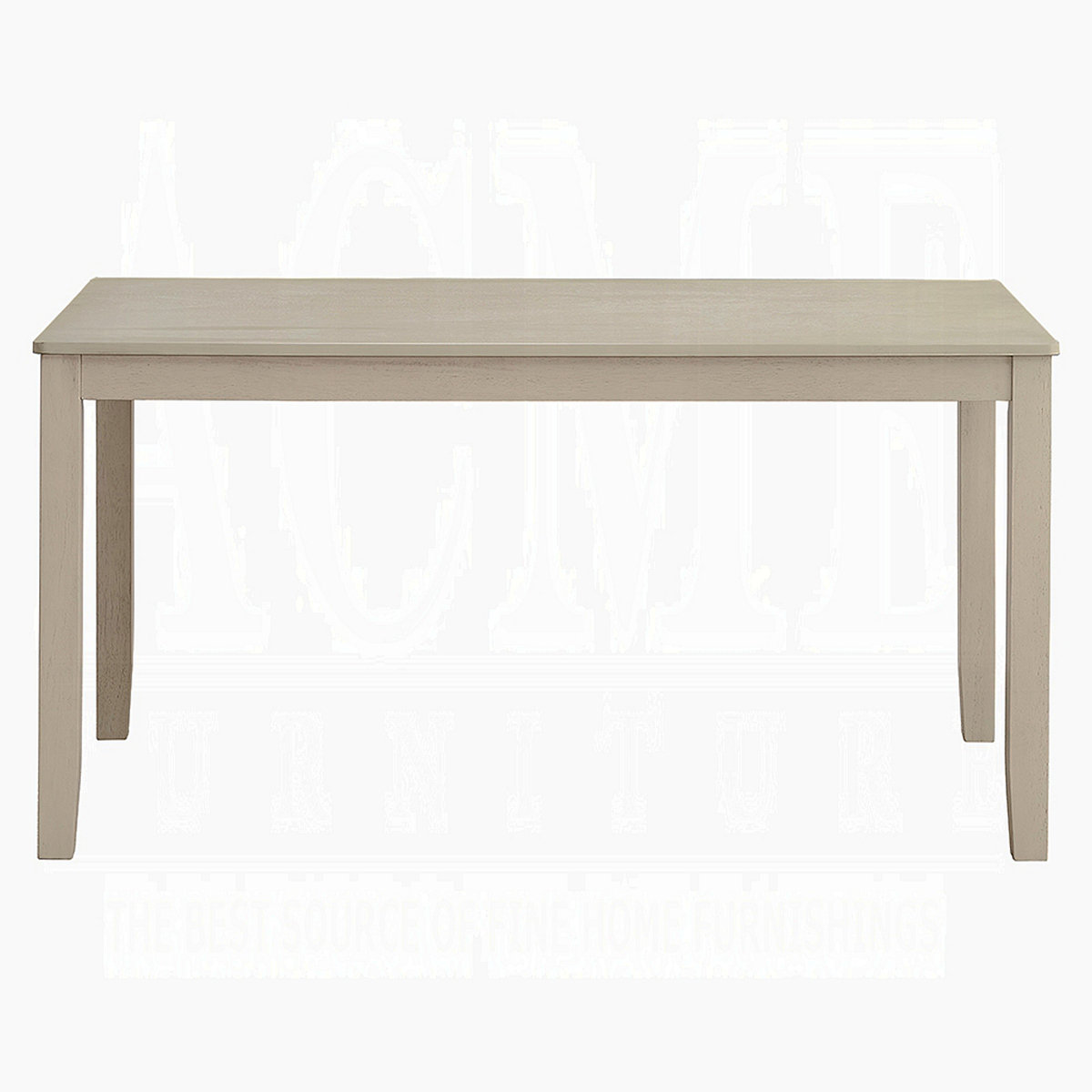 Ebern Designs Finish Rectangular Dining Table 1Pc Solid Wood Kitchen ...