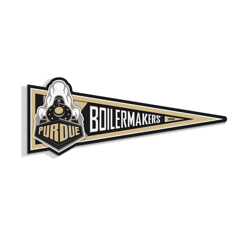 NCAA Purdue Boilermakers Pennant Sign