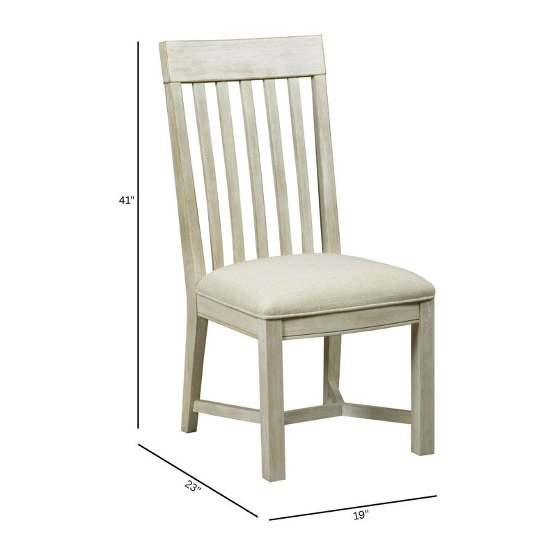 Oakman 19'' H Fabric Upholstered Side Chair, Sun Washed