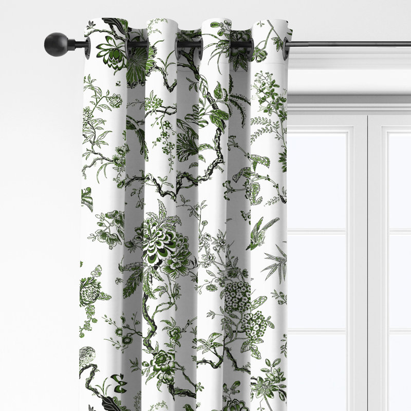 Ensemble de 2 panneaux de rideaux en coton avec œillets Tree Top, L 50 po x L 96 po