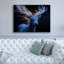  «Majestic Moon Deer. Art mural sur toile 3 pi par Ann Klee, 54 po x 40 po