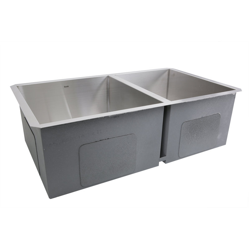 Pro Series 32'' L Double Bowl Stainless Steel Kitchen Sink