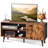 Mid-Century Modern TV Stand with Adjustable Shelves, Entertainment Center with Storage Cabinets, Wooden TV Console for Living Room and Bedroom-187453456
