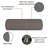 Round Cervical Roll Cylinder Bolster Cushion Cover, Ergonomic Design for Head Neck Back Spine Leg-96062344-96062349-125370599