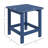 Adirondack Side Table, Square Patio End Table, Weather Resistant 15" Outdoor HDPE Table For Porch, Pool, Balcony, Blue