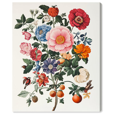 Goldenrod Grace Canvas Delicate Floral Art by Art Remedy