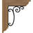 3 1/2"W x 11 1/2"D x 14"H Avery Traditional Ironcrest Smooth Bracket, Western Red Cedar (1 1/2"W x 7 1/2"D x 10"H Iron Bracket)-108920227-108920232
