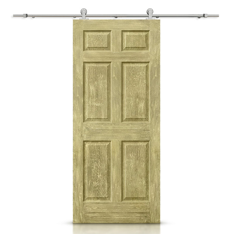 Porte standard lambrissée en bois manufacturé, 36 po x 80 po, Or antique