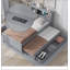 Lit plateforme avec tête de lit avec rangement, USB, lit gigogne et 3 tiroirs-1673120635