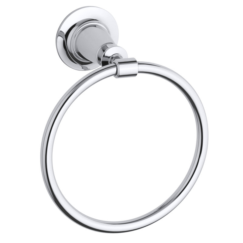 Archer Wall Mounted Towel Ring, Polished Chrome