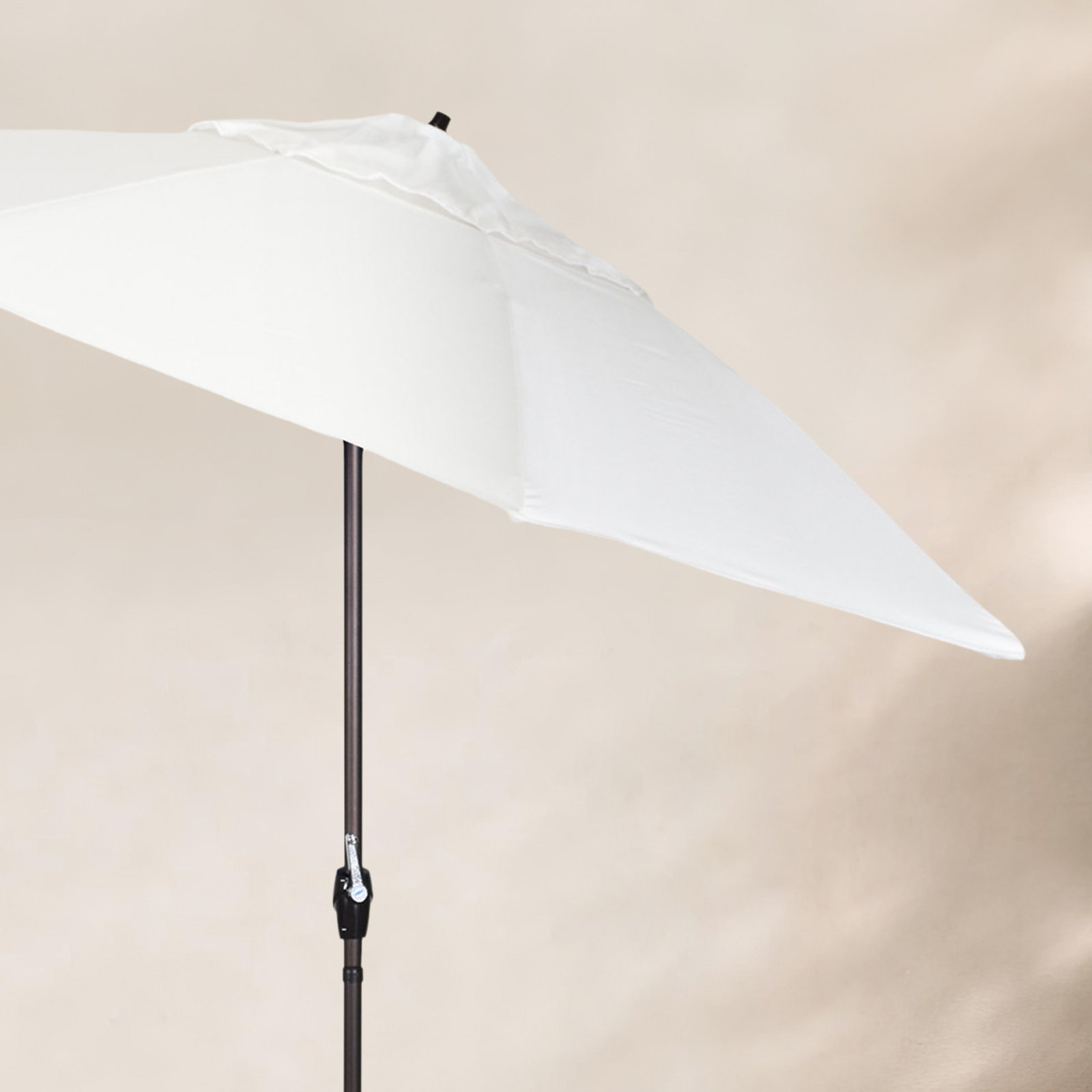 Stevie 9' Umbrella, White - Olefin