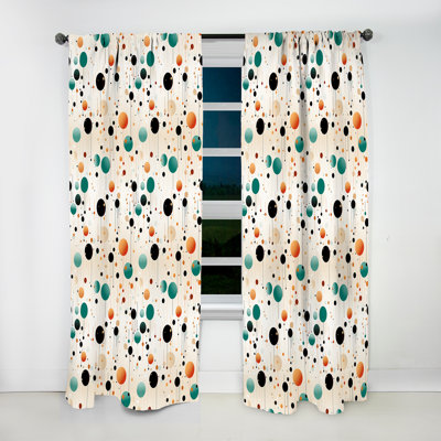 Motif à pois Urban Urban IV - Rideau abstrait - Rideau abstrait obscurcissant - 1 panneau