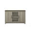 Console, buffet de 47 po Nilda, tablettes et portes d'armoire Nilda