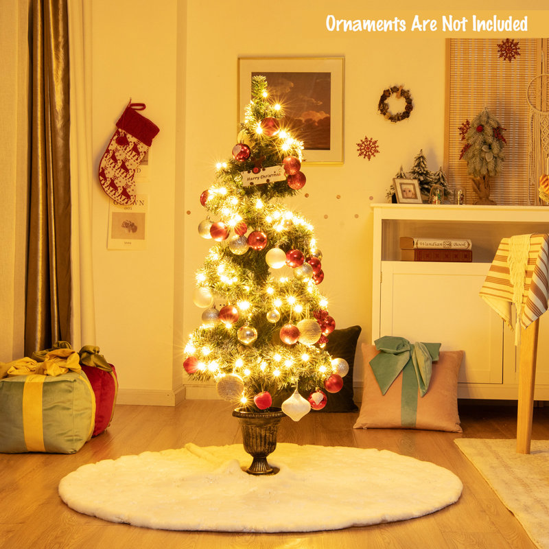 Arbre de Noël 48 po en forme de spirale verte avec 150 lumières DEL