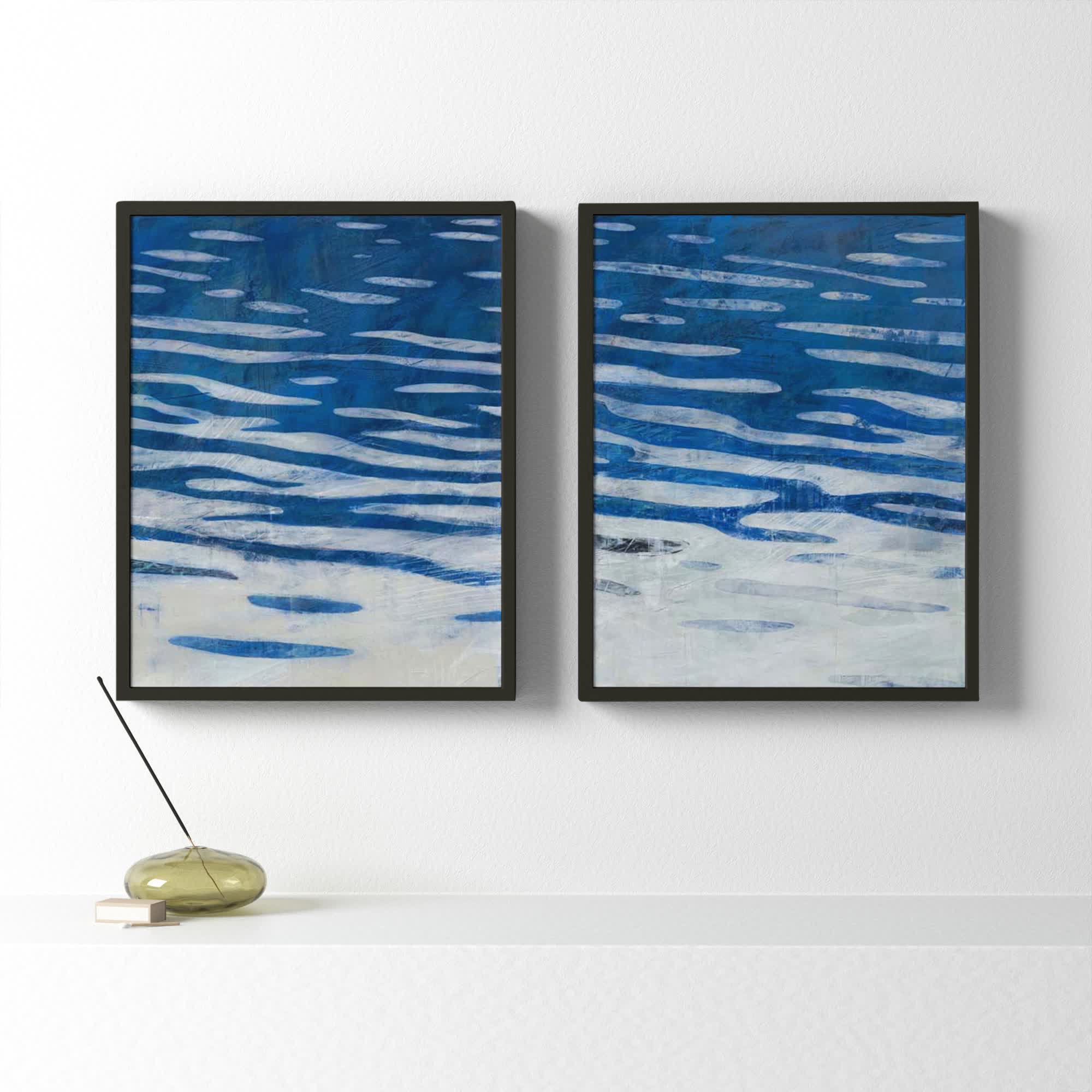 Oceanview By Ivo Stoyanov by Ivo Stoyanov, 20" H x 32" W x 1.25" D, Black Framed