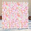 Ensemble de 4 panneaux muraux à fleurs artificielles, 23,62 x 15,74 po