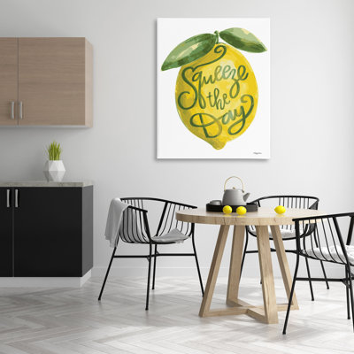 Conception d'art sur toile Minimal Squeeze The Day par Molly Mattin