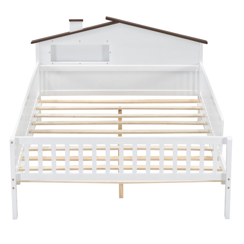 Lit plateforme Alantae, Double, Blanc