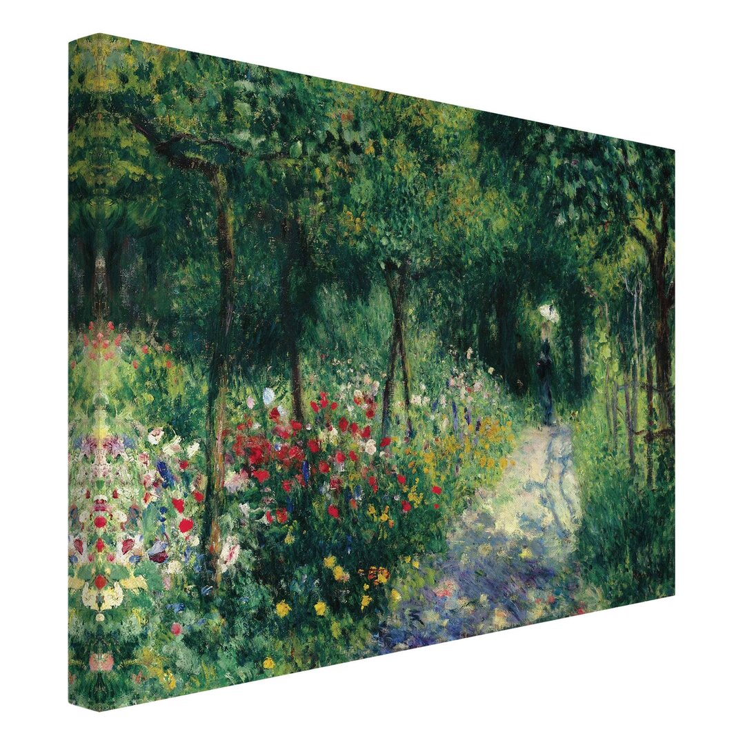 Leinwandbild Frauen im Garten von Auguste Renoir