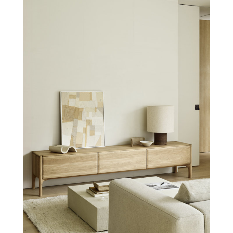 Pi Solid Wood TV Stand, 95.5"