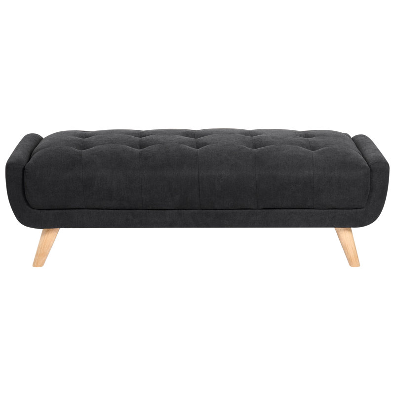 Ottoman Temira Fabric Black