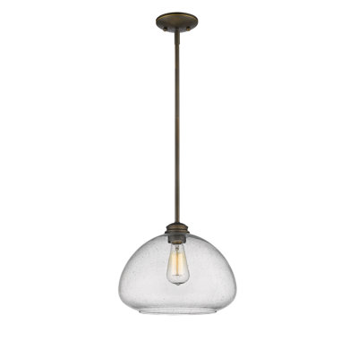 Luminaire suspendu en forme de dôme à 1 lumière Reichert