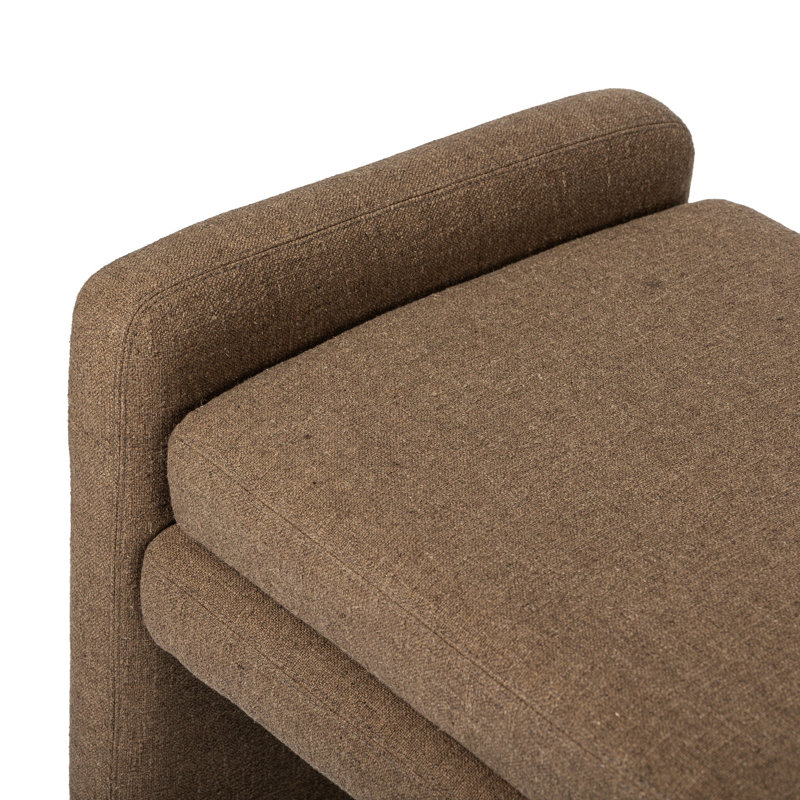 Serena Accent Bench, Brown, 19" H x 70" W x 18" D