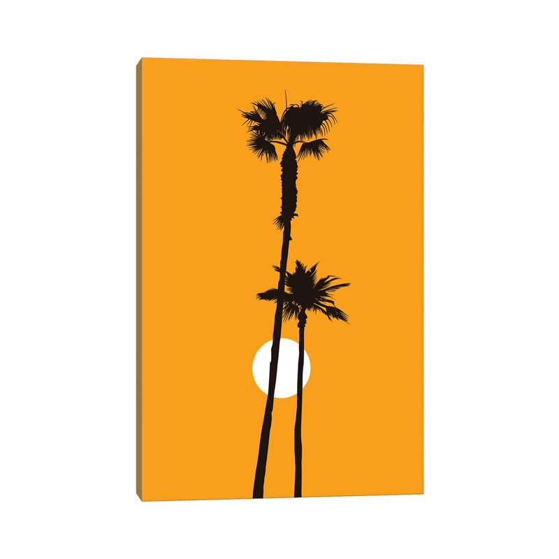 Paradise - Yellow by Kubistika - Wrapped Canvas Print, 30.48 cm H x 45.72 cm W