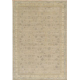 Canvello Khotan Hand-Knotted Lamb's Wool Area Rug- 6'2" X 9'1"