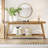 70.9" Rustic Extra Long Farmhouse Console Table With Shelf For Hallway, Living Room Or Foyer-711939472