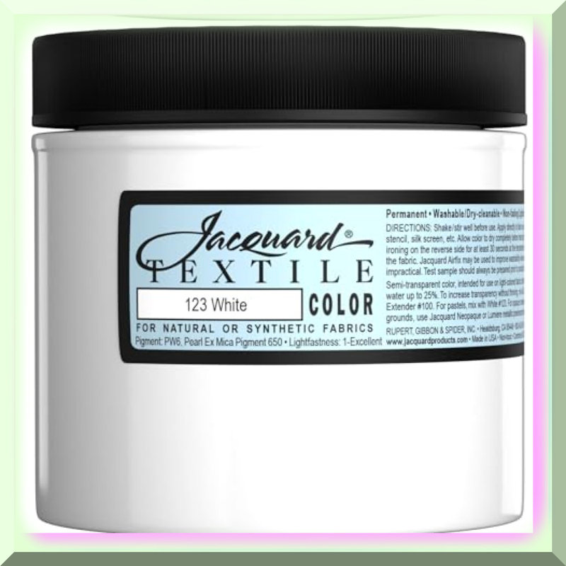SoftWhite Fabric Paint 8 Oz Textile Color