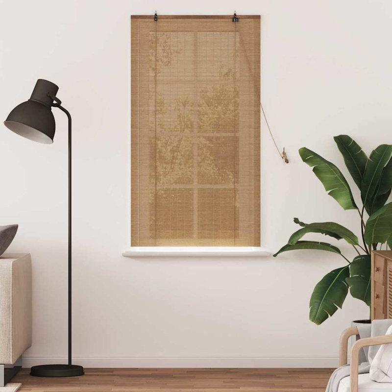 Bamboo Venetian Blind, Light Brown, 160cm L x 80cm W