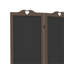 4 clôtures d'intimité, hauteur 67 po, brun noyer avec tableau noir pour écran de chambre pliable, 4, 5,5 pi